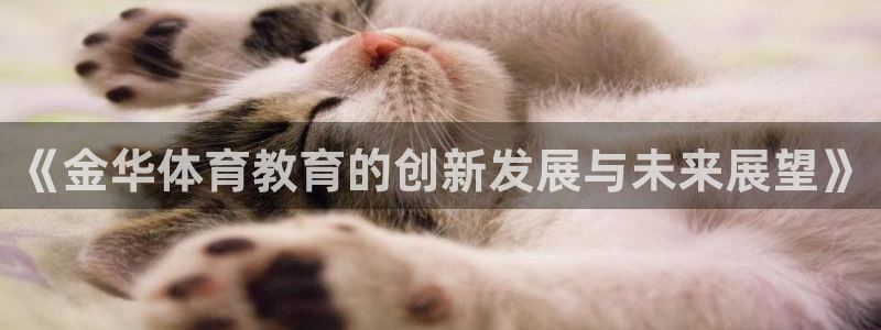 杏鑫体育注册代理：《金华体育教育的创新发展与未来展望》
